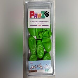PAWZ Tiny Dog Green Dog Boots